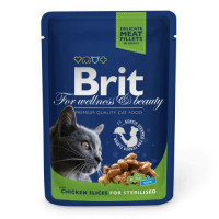 Brit Premium Cat pouch 100 g курица д/стерилизованных