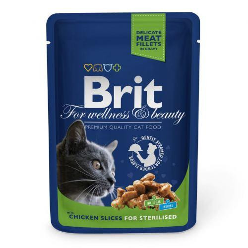 Brit Premium Cat pouch 100 g курица д/стерилизованных