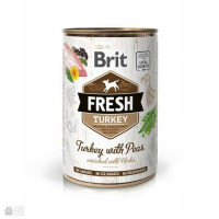 Brit Fresh Turkey/Peas k 400g индейка, горошек д/собак
