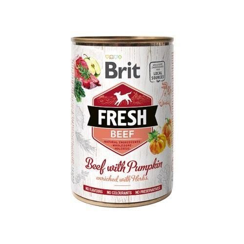 Brit Fresh Beef/Pumpkin k 400g говядина,тыква д/собак