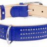 Ошейник WAUDOG Glamour со стразами Красный, кожа, Размер: L (46-60 см)