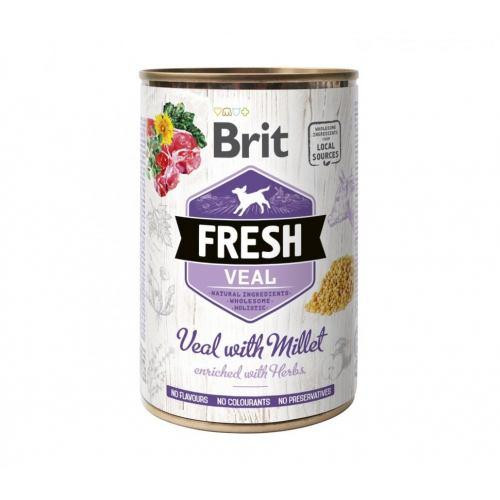 Brit Fresh Veal/Millet k 400g телятина,пшено д/собак