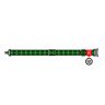 Ошейник WAUDOG Nylon с QR паспортом, рисунок "Шотландка зеленая", металлическая пряжка-фастекс  Разноцветный, Нейлон, Размер:  (24-40  см)