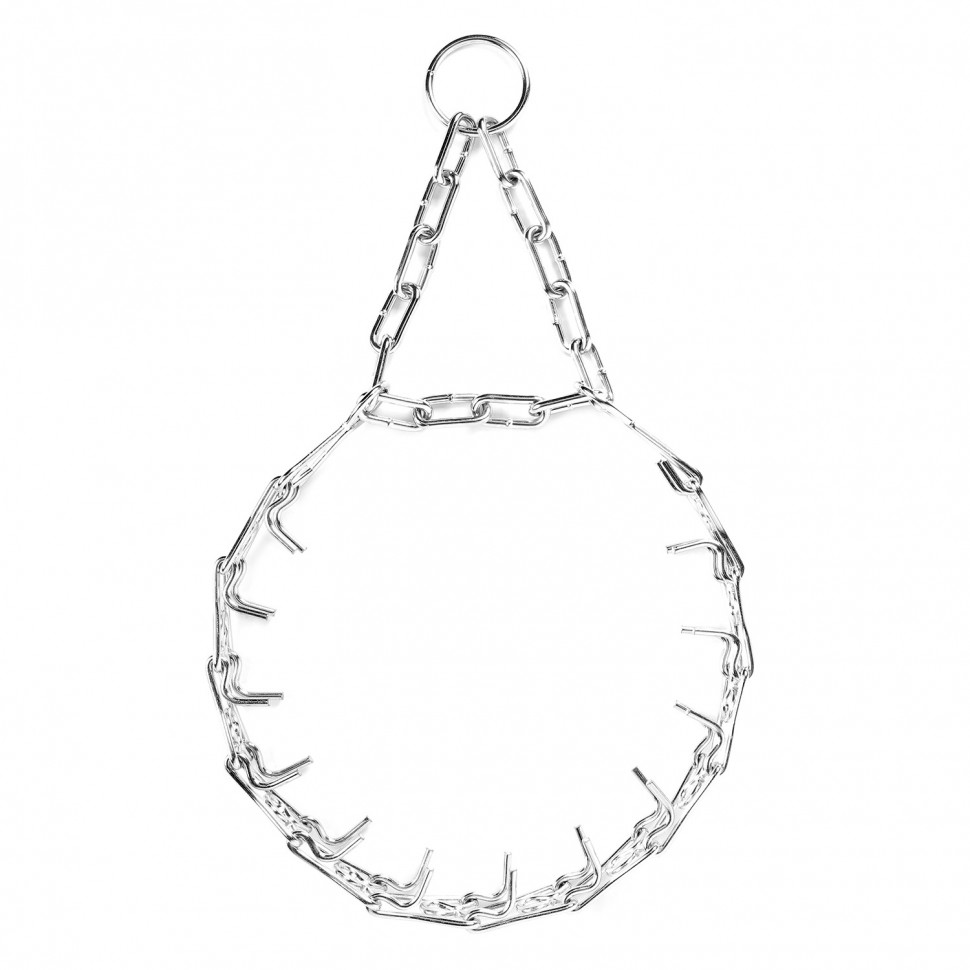 Ошейник CoLLaR строгий проволочный большой Серебристый, сталь (45 см)