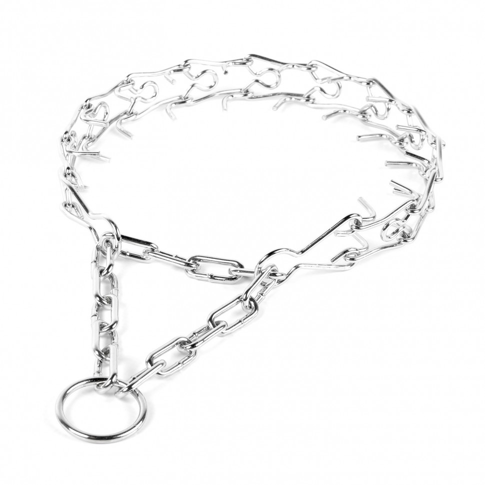 Ошейник CoLLaR строгий проволочный большой Серебристый, сталь (45 см)