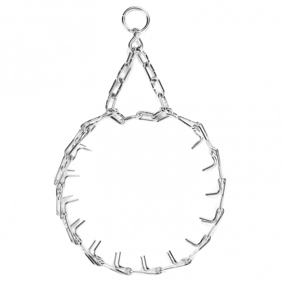 Ошейник CoLLaR строгий проволочный большой Серебристый, сталь (60 см)