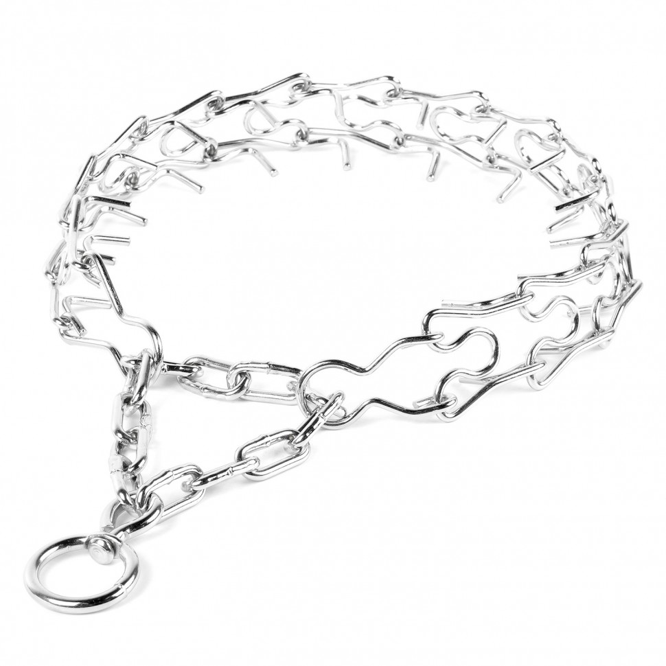 Ошейник CoLLaR строгий проволочный большой Серебристый, сталь (60 см)