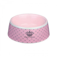 Миска "Dog Princess" керамич. розовая 0,18л/12см