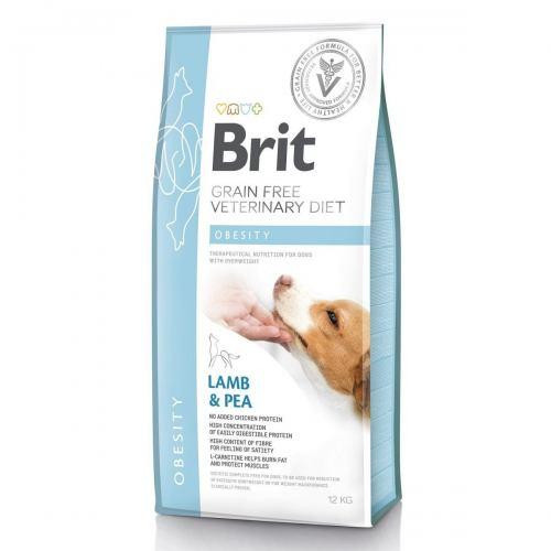 Brit GF VetDiets Dog Obesity 12 kg при избыточном весе с ягнятиной, индейкой и горохом