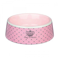 Миска "Dog Princess" керамич. розовая 0,45л/16см