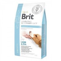 Brit GF VetDiets Dog Obesity 2 kg  при избыточном весе с ягнятиной, индейкой и горохом