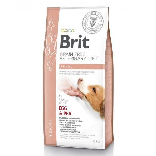 Brit GF VetDiets Dog Renal 12 kg при почечной недостаточности с яйцом, горохом и гречкой