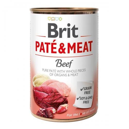 Brit Paté & Meat Dog k 400 g с говядиной
