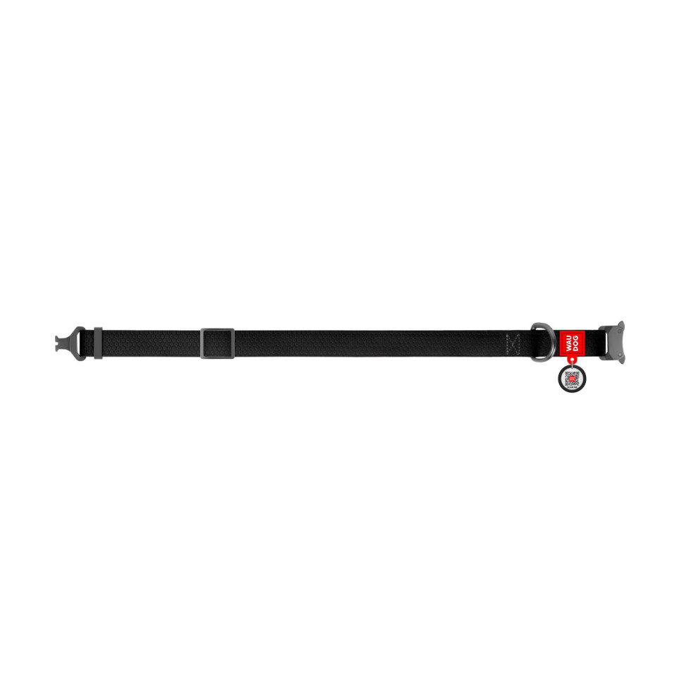 Ошейник WAUDOG Waterproof с QR паспортом, водостойкий, металлическая пряжка-фастекс салатовый, COLLARTEX, Размер: XS (23-35  см)