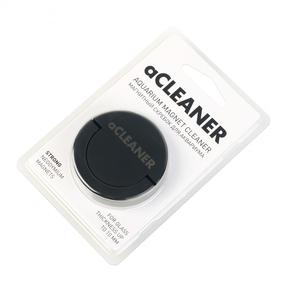 aCLEANER — магнитный стеклоочиститель для аквариума, черный, 8843