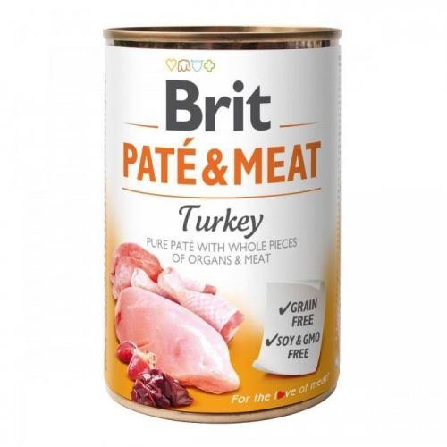 Brit Paté & Meat Dog k 400 g с индейкой