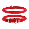 Ошейник круглый WAUDOG Glamour Красный, кожа, Размер: S (33-41 см)