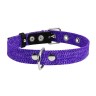 Ошейник CoLLaR х/б тесьма Фиолетовый, брезент, Размер: M (41-53 см)