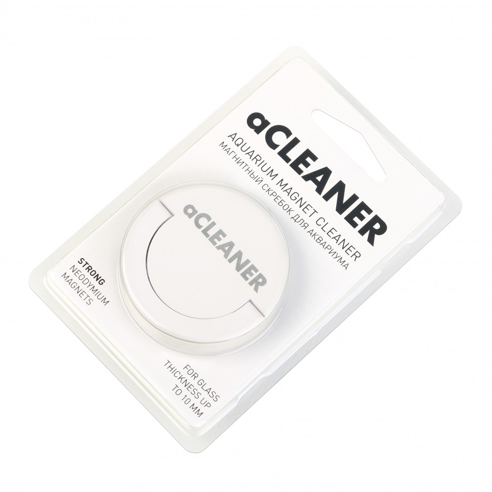 aCLEANER — магнитный стеклоочиститель для аквариума, белый, 8844