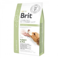 Brit GF VetDiets Dog Diabetes 2 kg при сахарном диабете с идейкой и горохом