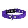 Ошейник CoLLaR х/б тесьма Фиолетовый, брезент, Размер: L (51-63 см)