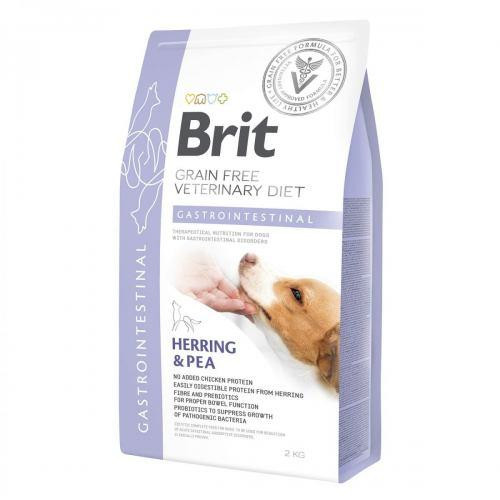 Brit GF VetDiets Dog Gastrointestinal 12 kg при нарушениях пищеварения  с селедкой, лососем, горохом