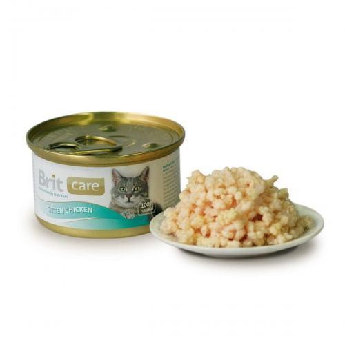 Brit Care Cat k 80g  для КОТЯТ курица