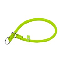 Ошейник-удавка WAUDOG Glamour рывковый Салатовый, кожа, Размер: XS (30 см)