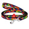 Поводок WAUDOG Nylon, рисунок  "Витраж"  Разноцветный, Нейлон (122 см)