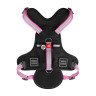 Шлея WAUDOG Nylon с QR паспортом, безопасная, металлическая пряжка-фастекс Розовый, Нейлон, Обхват груди 65-85 см