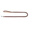 Поводок CoLLaR квадратное плетение, без прошивки коричневый, кожа (122 см)