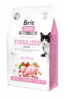 Brit Care Cat GF Sterilized Sensitive, 0,4кг (чуствительное пищеварение д/стерилизованных)